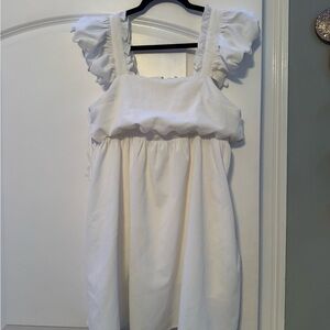 White Ruffled Dress